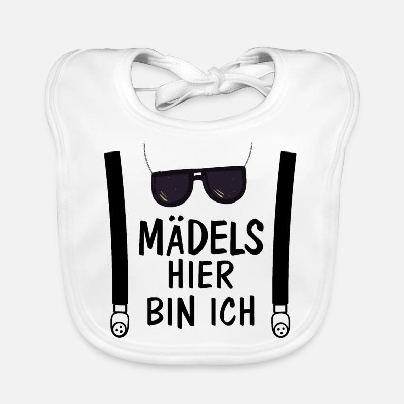Mädels hier bin ich Baby Bio-Lätzchen