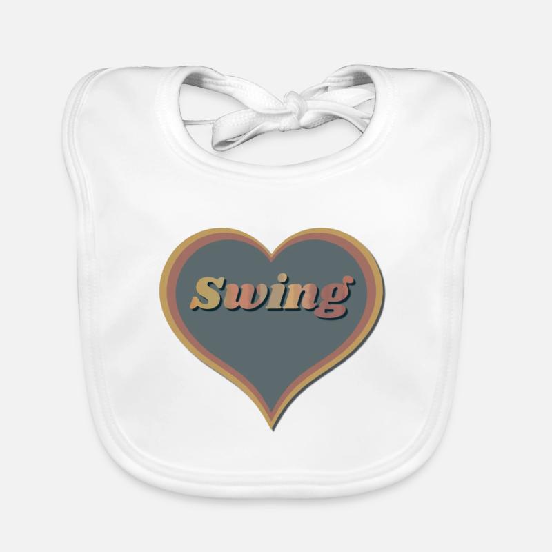 Swing Heart Organic Baby Bibs