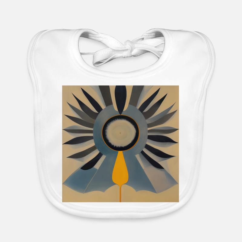 Conception abstraite de la feuille Bavoir bio Bébé