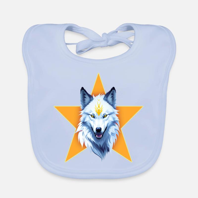 WEISSER WOLF Baby Bio-Lätzchen