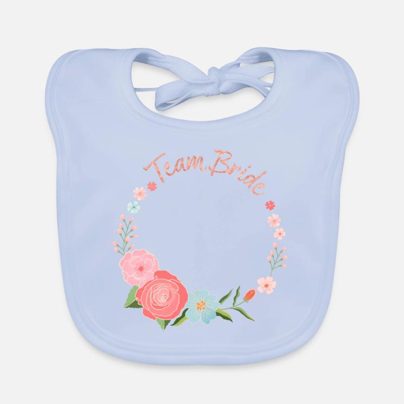 Team Bride Baby Bio-Lätzchen