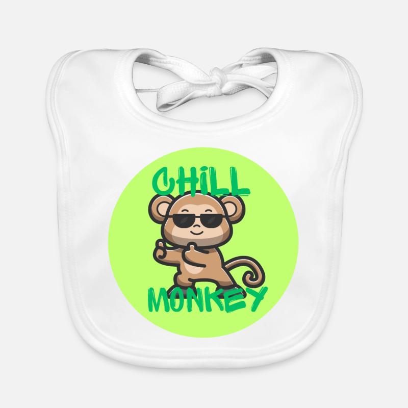 Chill aap Bio-slabbetje voor baby's