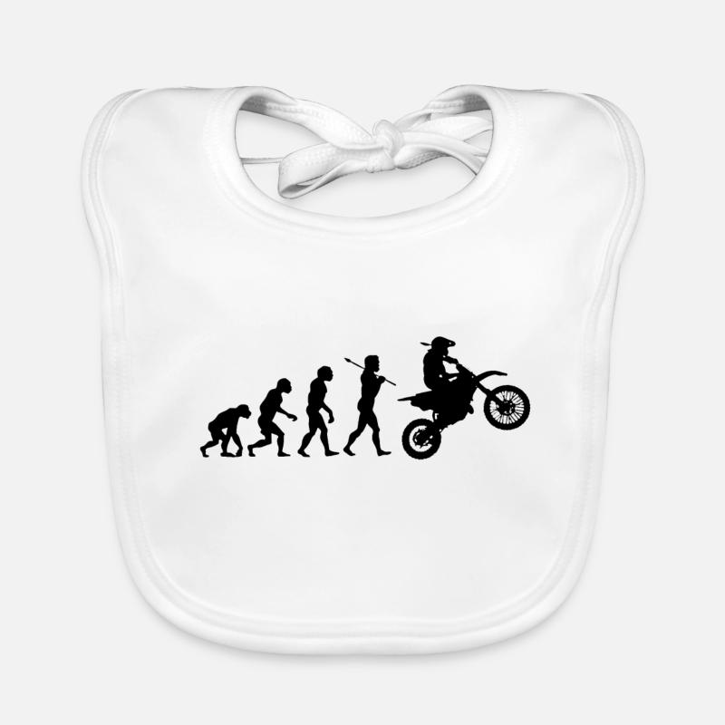 Évolution du motard Bavoir bio Bébé