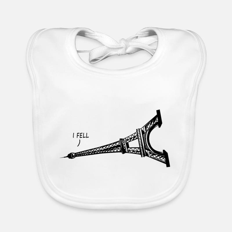 Je suis tombé Graphique Bavoir bio Bébé