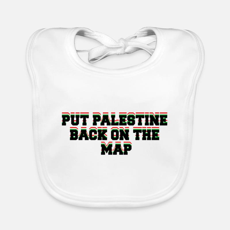 Put Palestine Back on the Map Organic Baby Bibs