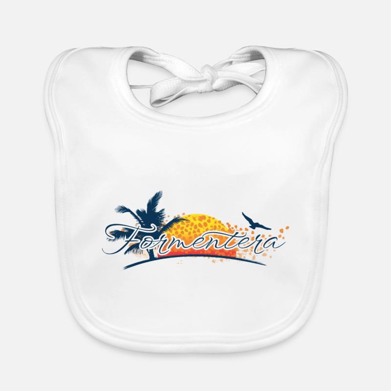Formentera 2023 - Balearic Islands - Spain Organic Baby Bibs