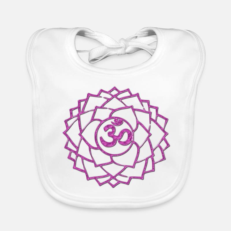 CHAKRA DE COURONNE SAHASRARA Bavoir bio Bébé