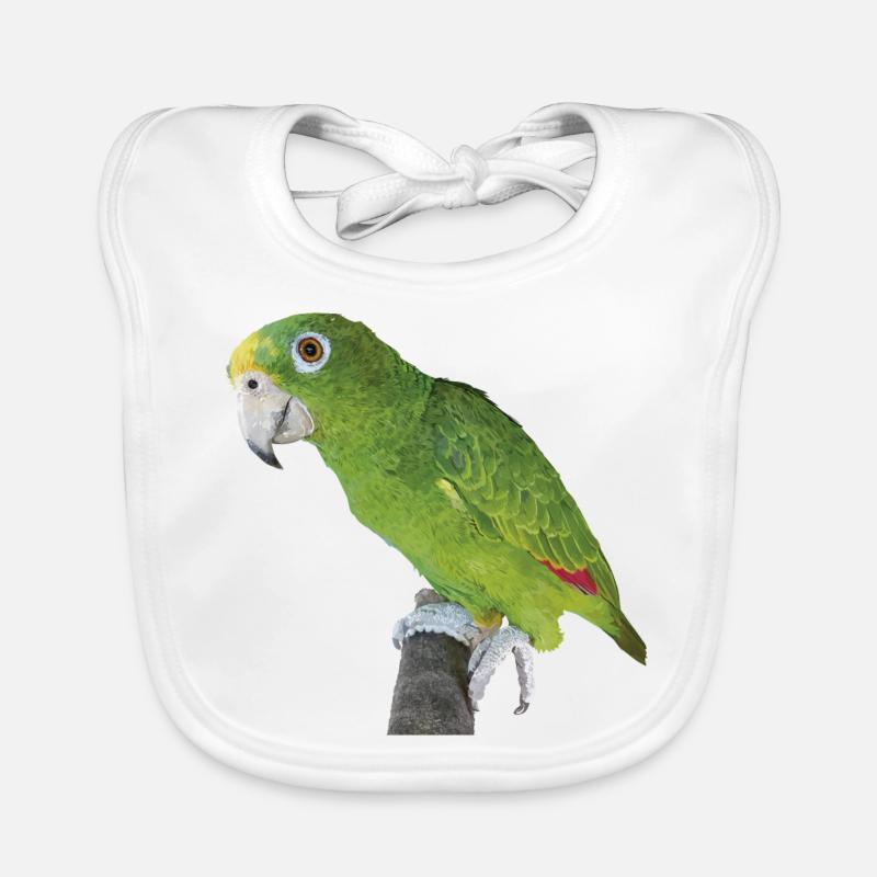 The Amazonian royal parrot Organic Baby Bibs