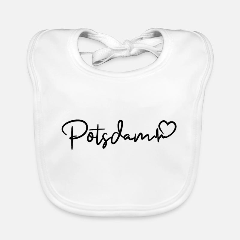 Potsdam Herzschlag Baby Bio-Lätzchen