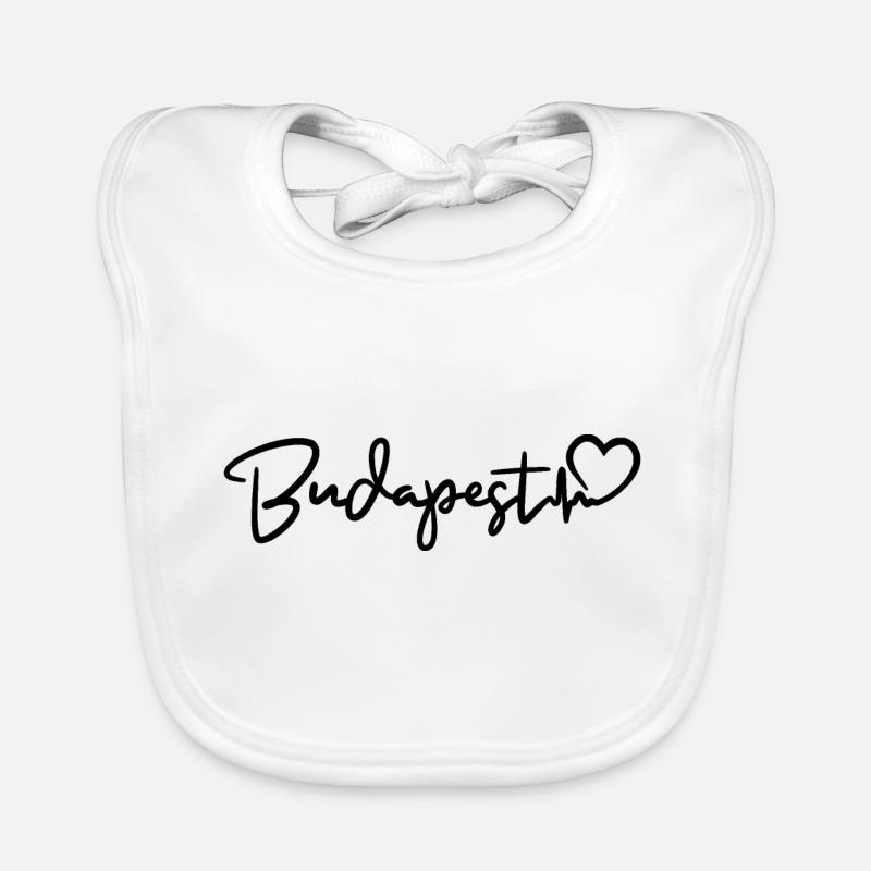 Battement de cœur de Budapest Bavoir bio Bébé