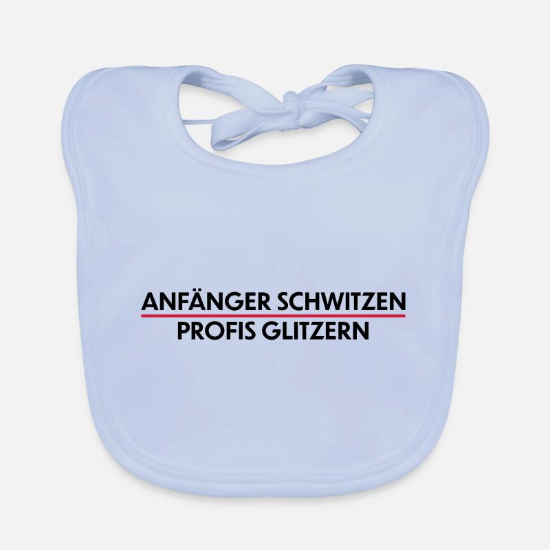 Anfänger schwitzen, Profis Glitzern Baby Bio-Lätzchen