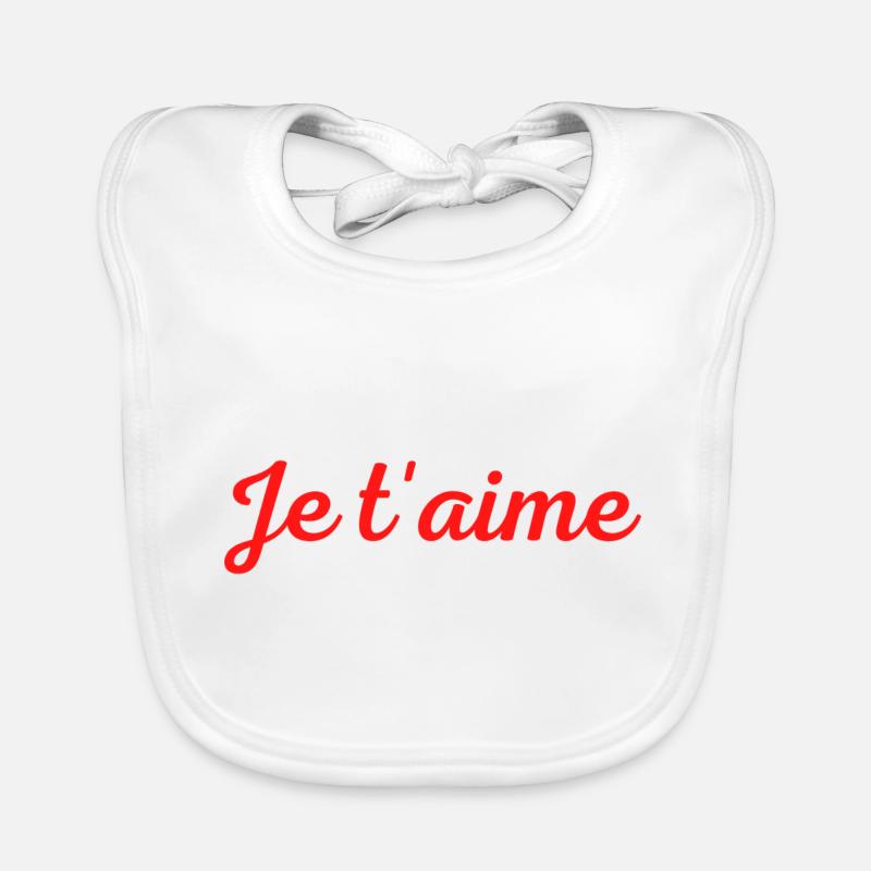 Je t'aime Bavoir bio Bébé