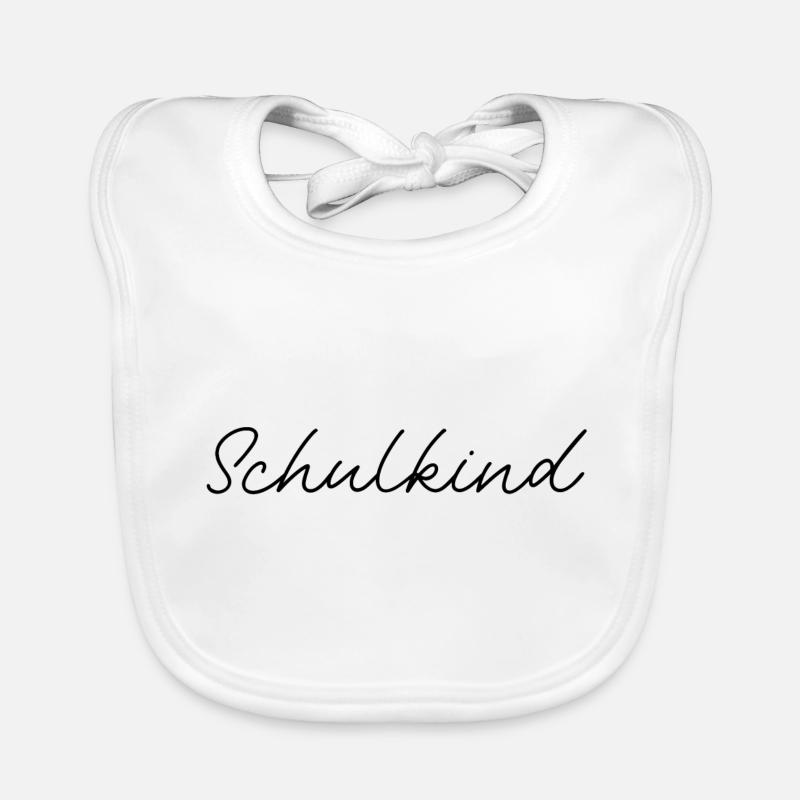 Schulkind Einschulung Baby Bio-Lätzchen