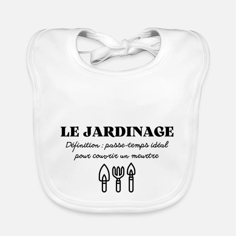 jardinage passe-temps préféré couvrir un cadavre Bavoir bio Bébé