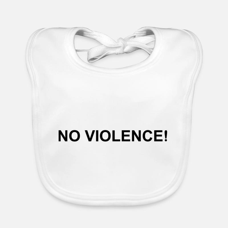 Violence Citation Pas de violence Bavoir bio Bébé