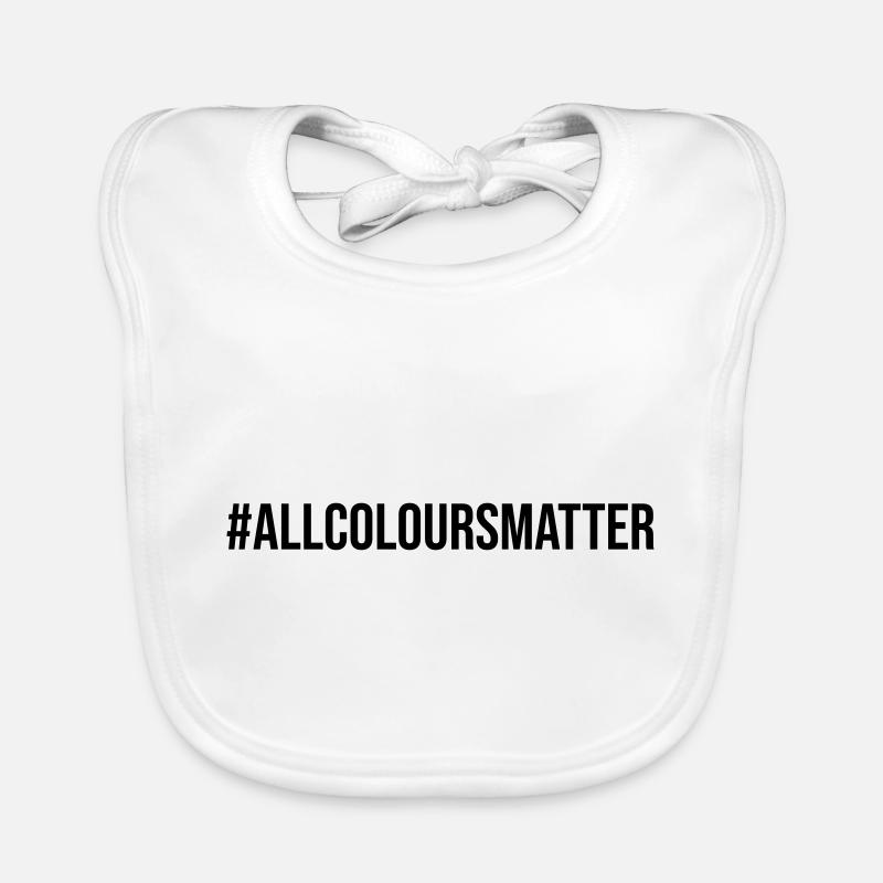 Toutes les couleurs comptent Protestation Bavoir bio Bébé
