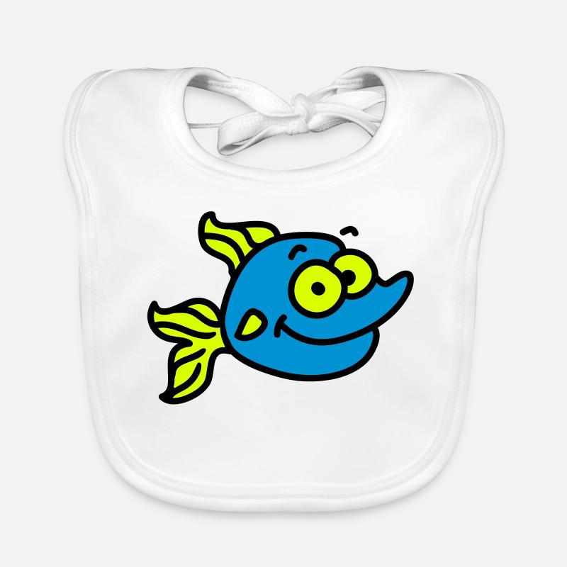 funny fish Organic Baby Bibs