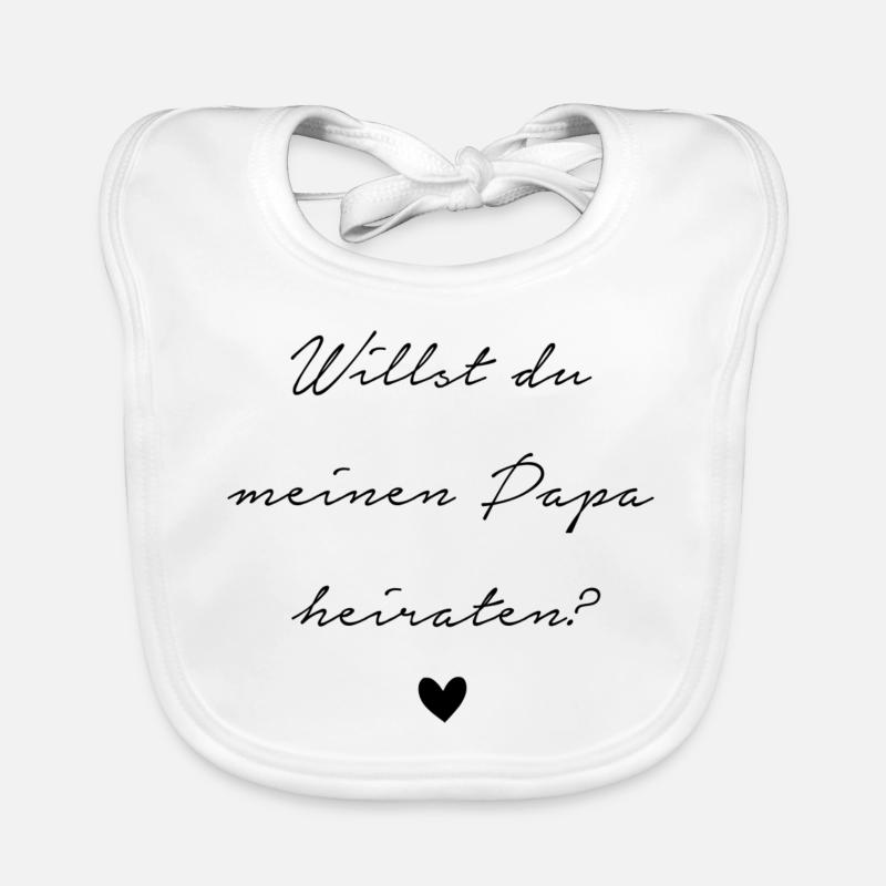 Heiratsantrag Baby Bio-Lätzchen