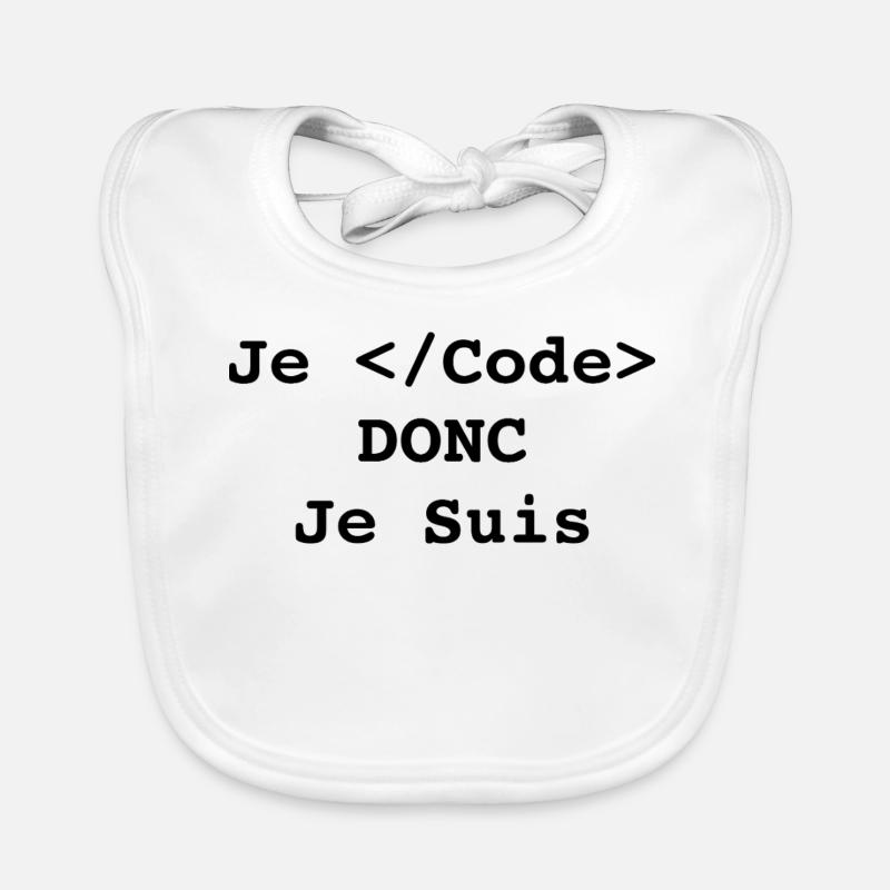 I code so I'm a computer scientist and a programmer Organic Baby Bibs