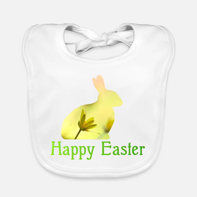 Joyeuses Pâques Bavoir bio Bébé