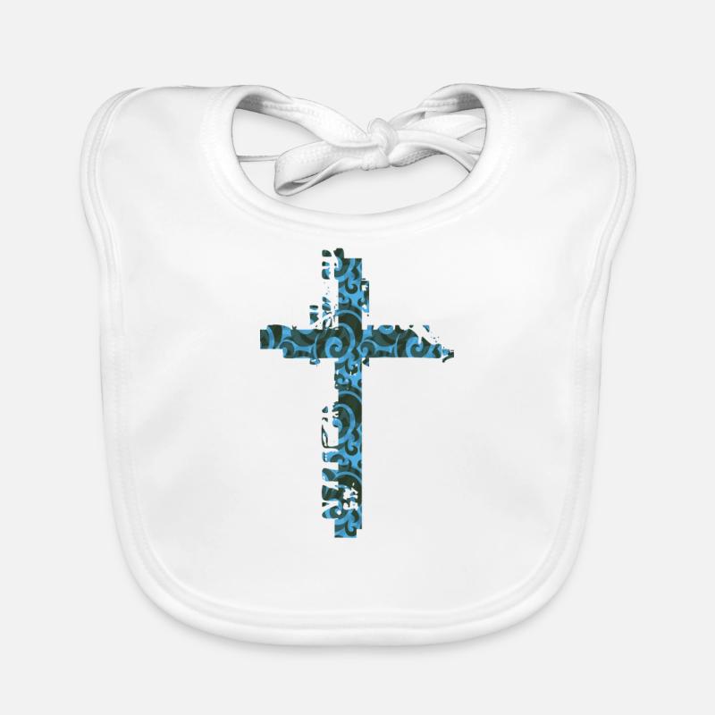 Jésus - Croix Bavoir bio Bébé