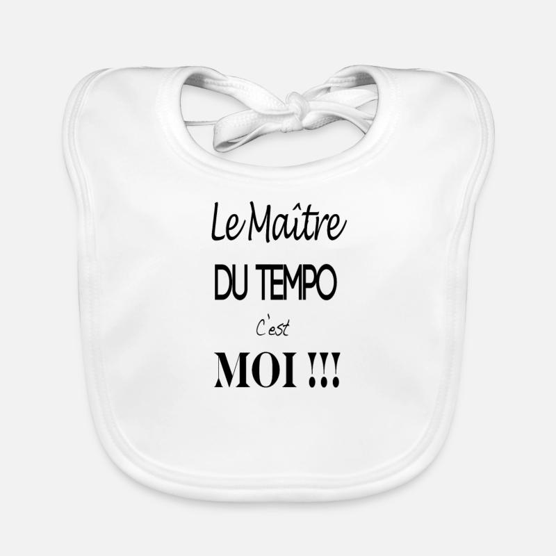 Maitre du tempo Bavoir bio Bébé