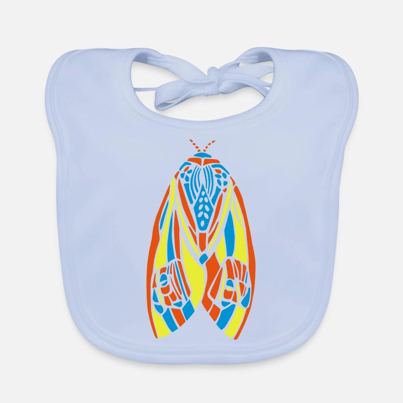 Vitrail Moth Bavoir bio Bébé