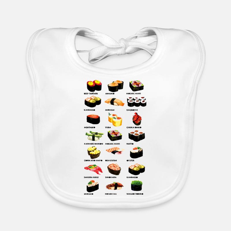 Sushi Dinner Organic Baby Bibs