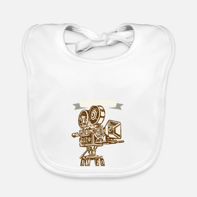I love cinematography gift I love Organic Baby Bibs