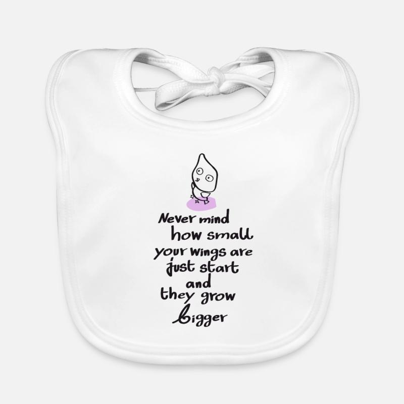 Kleine Eule Großer Spruch Baby Bio-Lätzchen