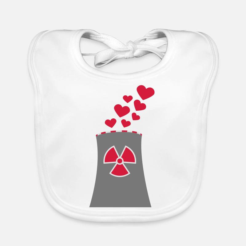 Nuclear Power Love Organic Baby Bibs