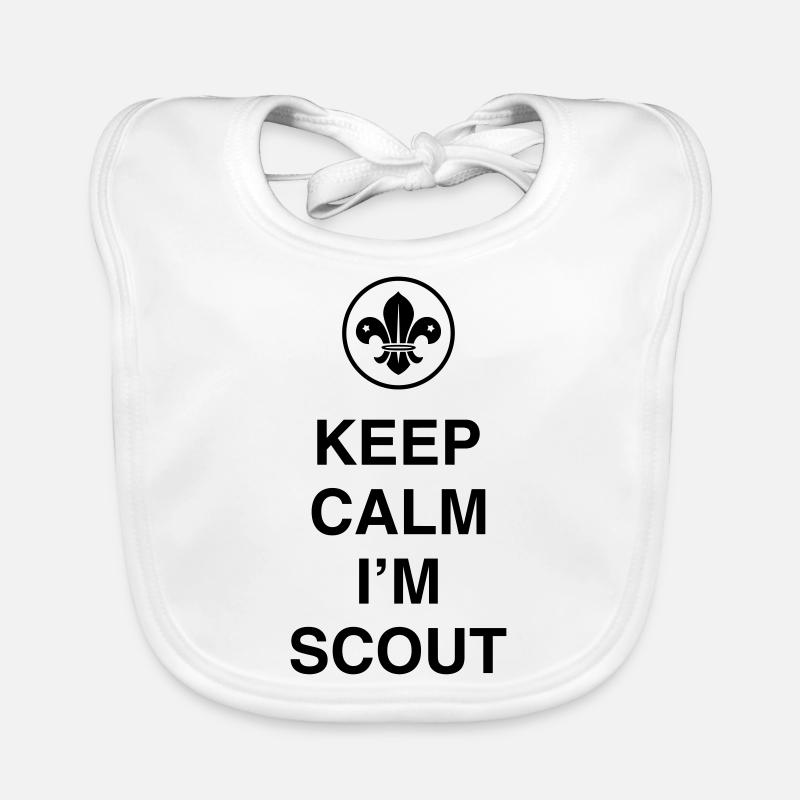 Keep Calm I'm Scout Organic Baby Bibs