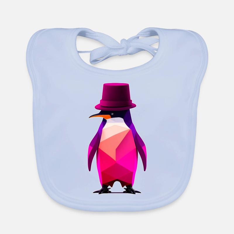 penguin with a hat Ur-Tshirt Baby Bio-Lätzchen