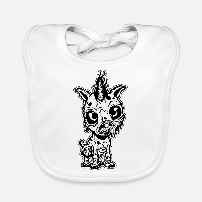 Mignon bébé licorne zombie Bavoir bio Bébé
