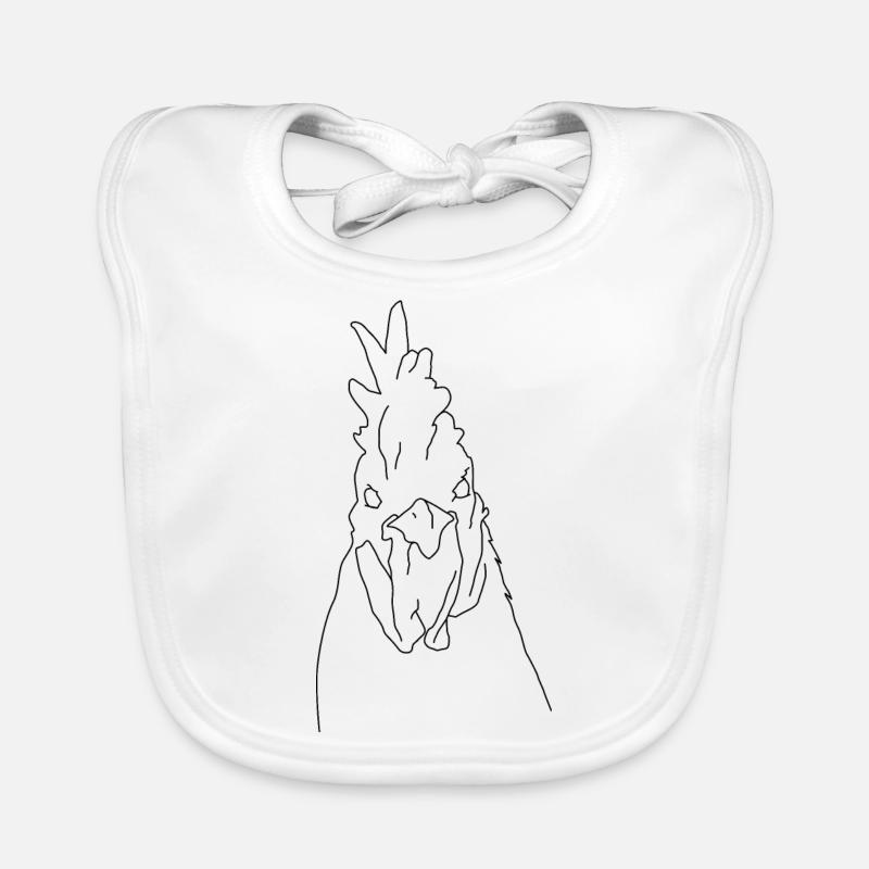 Coq Minimalisme Bavoir bio Bébé