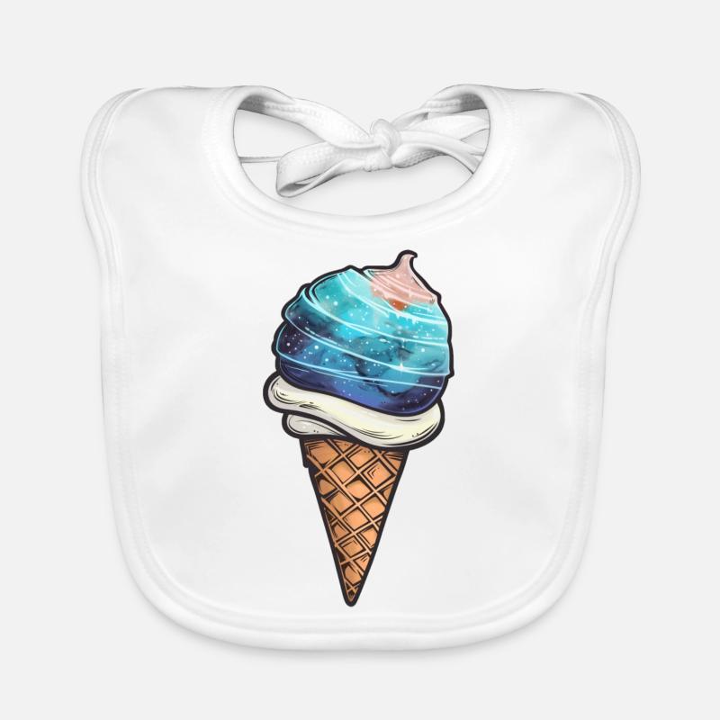 Planète de glace Mercure Bavoir bio Bébé