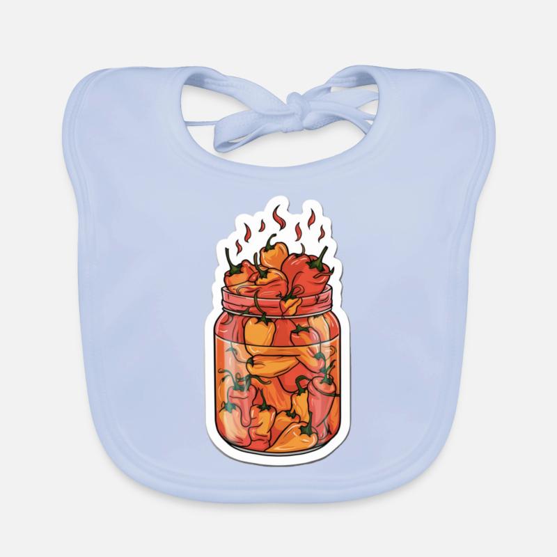 Chilli-Hot Organic Baby Bibs