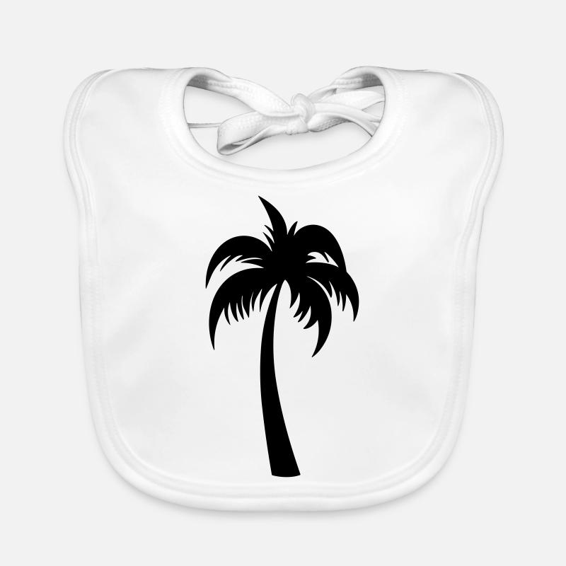 Palm tree Organic Baby Bibs