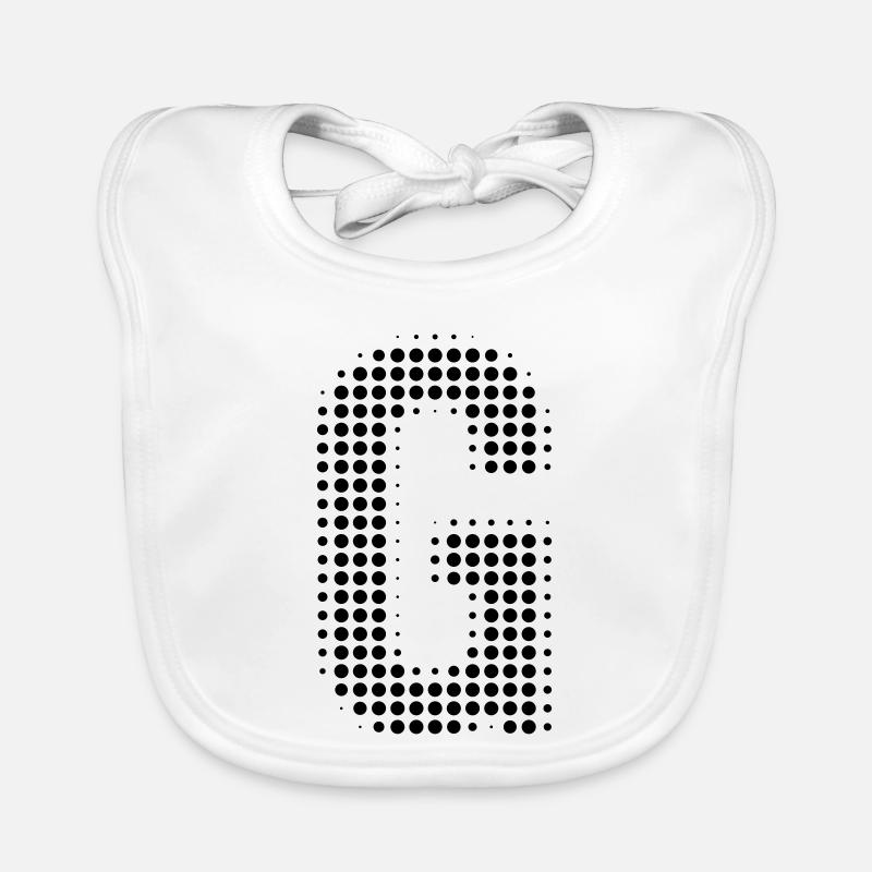 G Buchstabe Anfangsbuchstabe Punkte Geschenk Baby Bio-Lätzchen