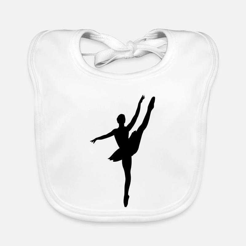 Danseuse de ballet - Bavoir bio Bébé - blanc