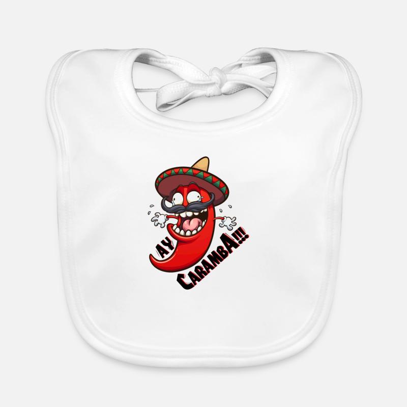 Ay Caramba scharfe Chilli Baby Bio-Lätzchen