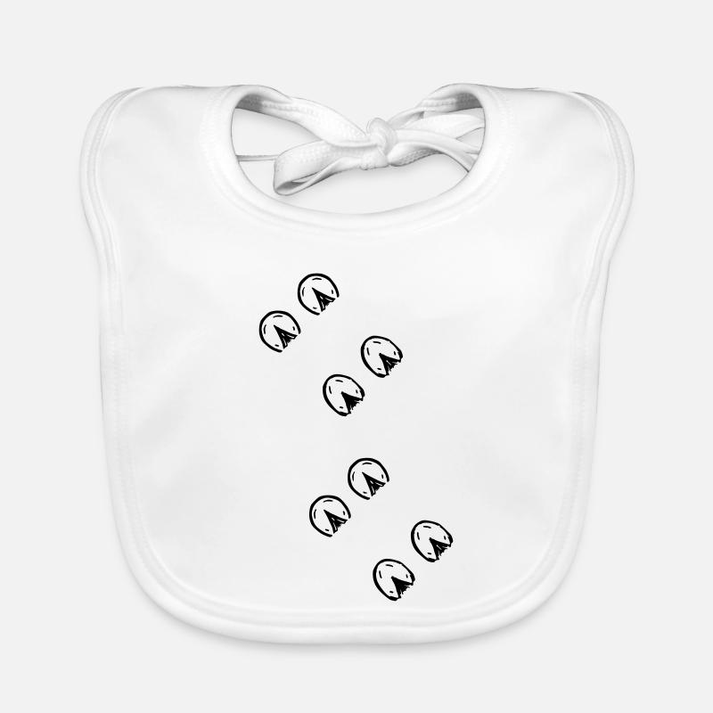 Hufabdrücke Pferdehuf Baby Bio-Lätzchen