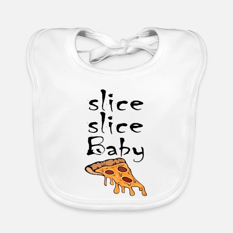 Tranche tranche de pizza pour bébé Bavoir bio Bébé