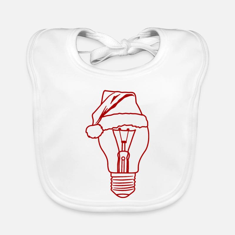 Christmas light Organic Baby Bibs