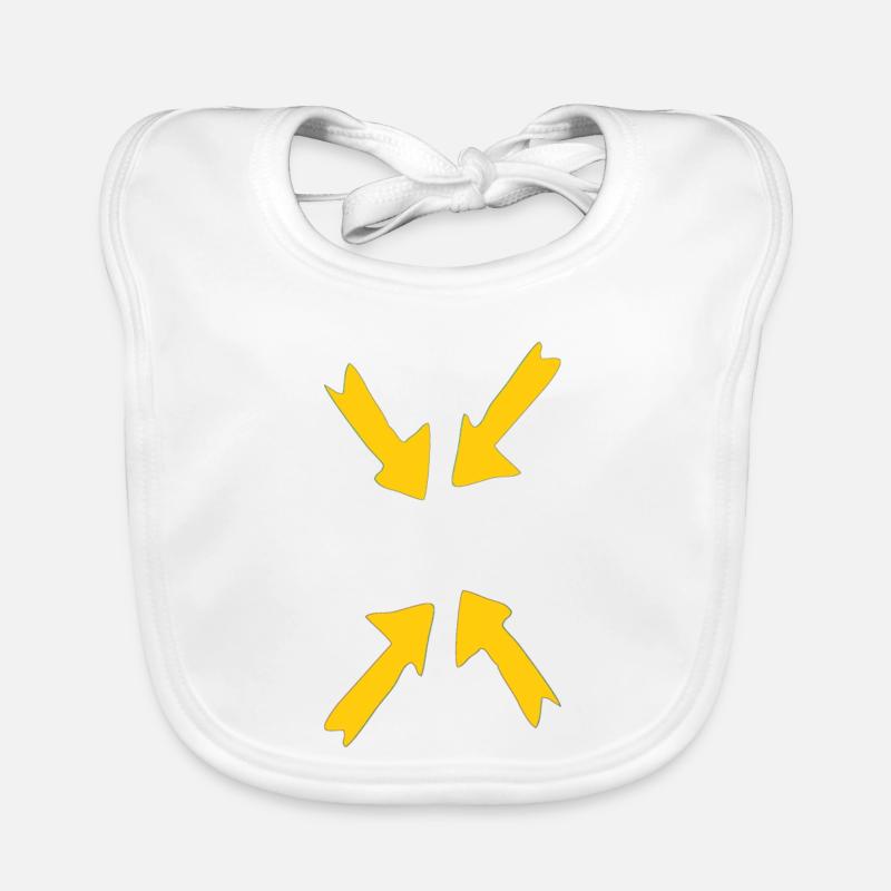 focus yellow Organic Baby Bibs