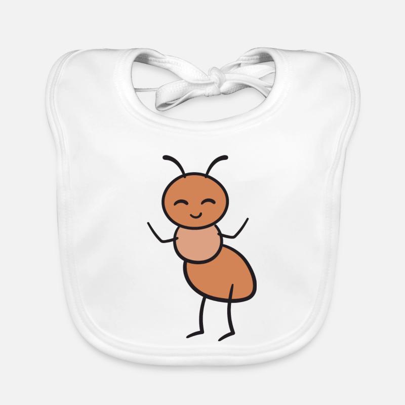 Fourmis Bavoir bio Bébé