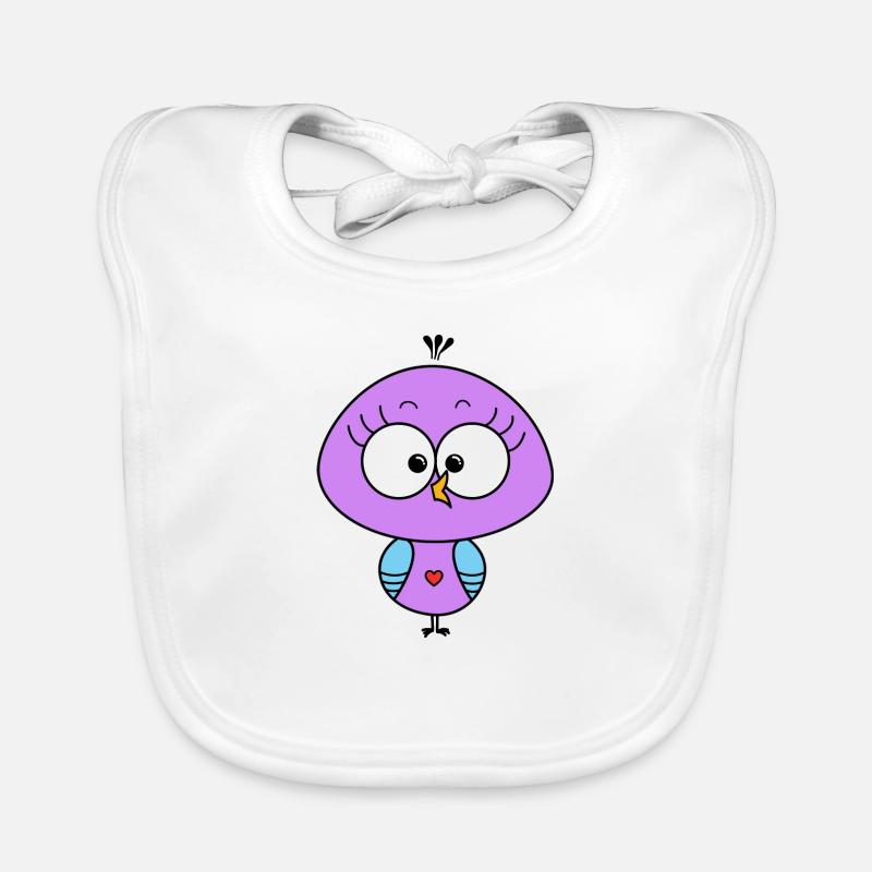 Poussin violet Bavoir bio Bébé