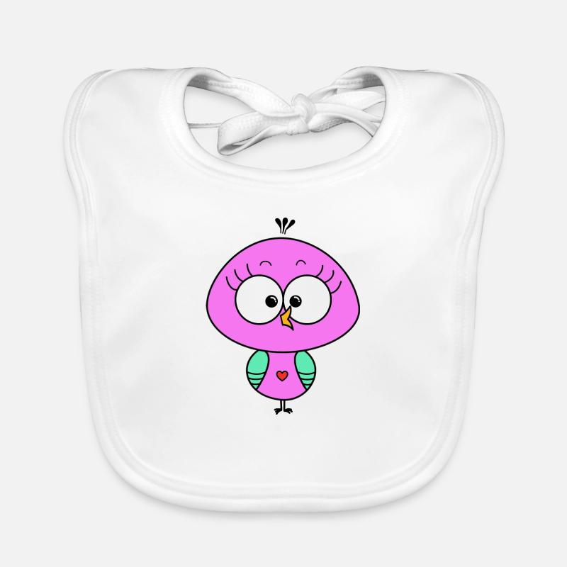 Küken Pink Baby Bio-Lätzchen