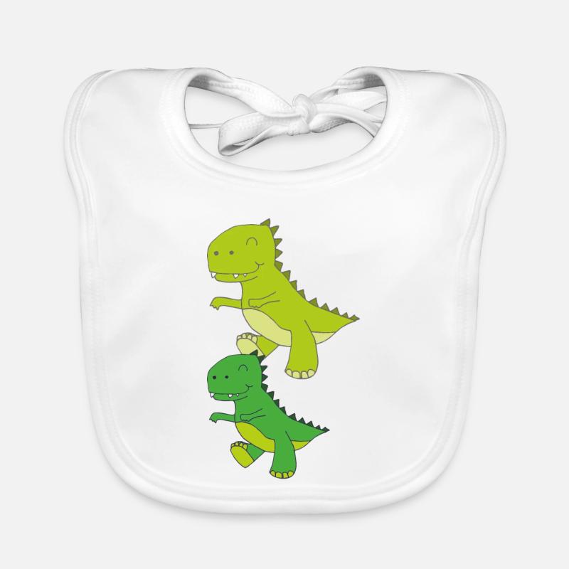dino vater kind Baby Bio-Lätzchen