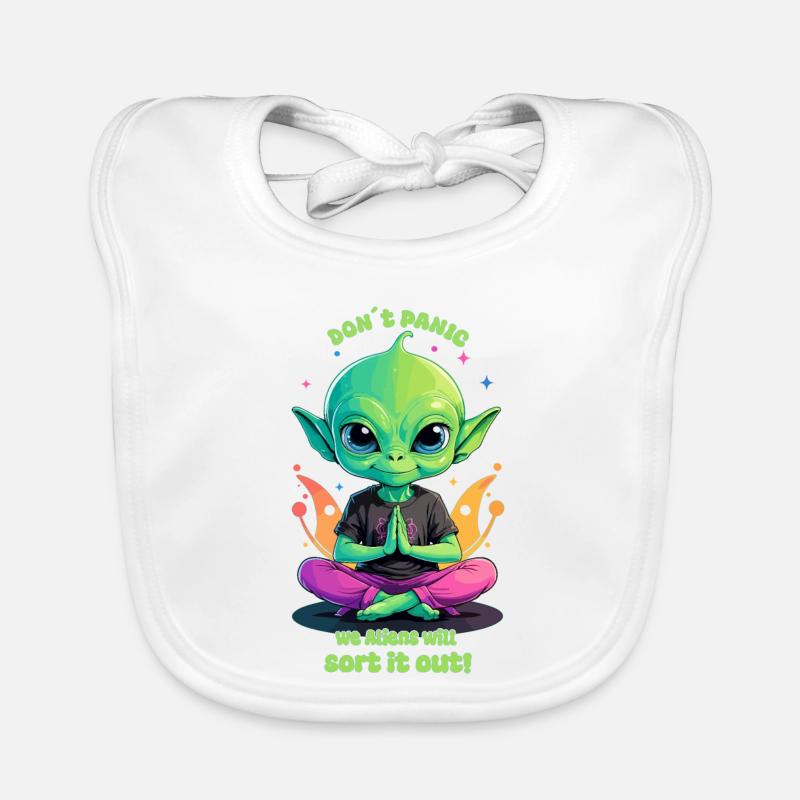 Cute Alien Regulates this ! Organic Baby Bibs